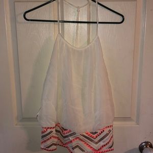 Spaghetti, halter, t-back top